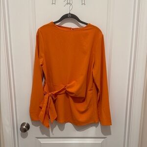 Orange Long Sleeve Women's Top